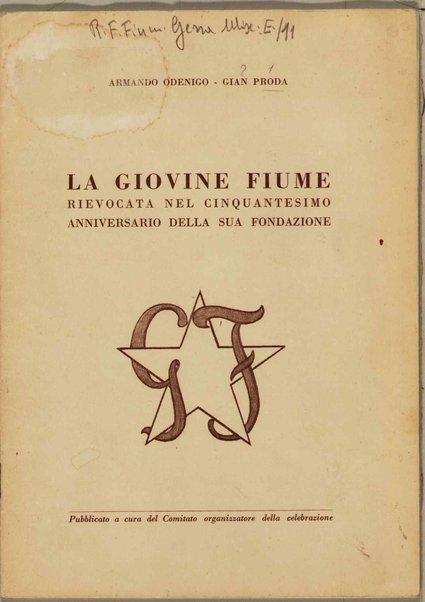 La giovine Fiume rievocata nel cinquantesimo anniversario della sua fondazione